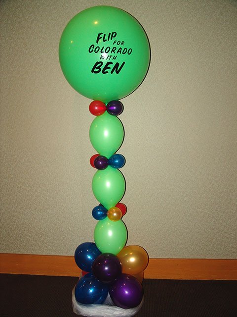 custom printed campaign balloons