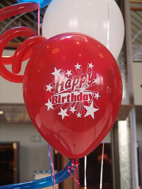 fantastic printed birthday balloons